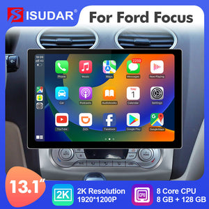 ISUDAR 2K 13.1'' T72/T68 Android 12 Car Multimedia Radio Player For Ford S-Max/Focus/mondeo/C Max