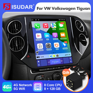 ISUDAR Android 12 Car Radio For VW Volkswagen Tiguan 2010-2016 with Tesla Style
