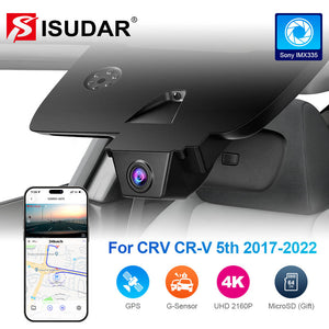 ISUDAR 2026 OEM Dash Cam 4K UHD Sony Sensor WiFi App For Honda CRV CR-V 5th 2017-2022