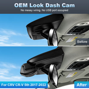 ISUDAR 2026 OEM Dash Cam 4K UHD Sony Sensor WiFi App For Honda CRV CR-V 5th 2017-2022