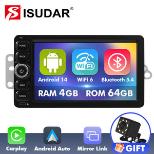 ISUDAR For Chevrolet Chevy GMC Buick Hummer Oldsmobile 7.73" Android 14 Car Stereo 2/4+64G