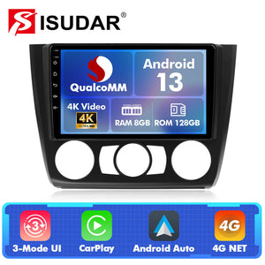 Q74X Qualcomm Android 13 Cat Stereo 9" For BMW 1 Series E81 - ISUDAR Official Shop