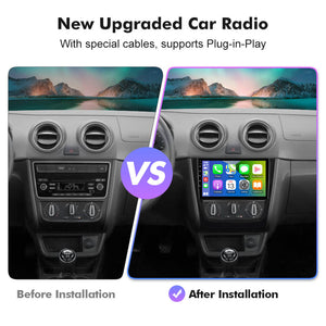 NEW! Android 10-Android 13 QLED Android Auto 9” Car Radio For Volkswagen Gol Saveiroar Radio