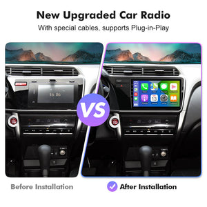 NEW! Android 10-Android 13 QLED Android Auto 9” Car Radio For Honda City 2014-2019