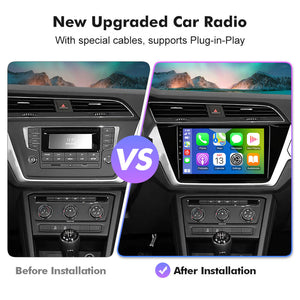 NEW! Android 10-Android 13 QLED Android Auto 10” Car Radio For VW/Volkswagen/TOURAN 2016 2017 2018-