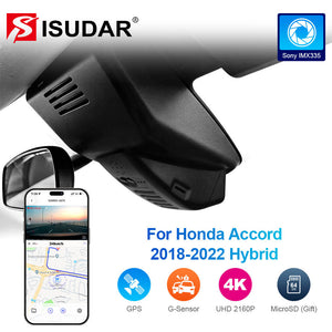 ISUDAR 2026 OEM Dash Cam 4K UHD Sony Sensor WiFi App For Honda Accord 2018-2022 Hybrid - ISUDAR Official Shop