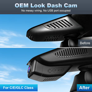 ISUDAR 2026 OEM Dash Cam 4K UHD Sony Sensor WiFi App For Mercedes-Benz C-Class / GLC-Class / E-Class - ISUDAR Official Shop