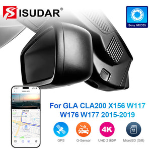 ISUDAR 2026 OEM Dash Cam 4K UHD Sony Sensor WiFi App For Mercedes Benz GLA CLA200 X156 W117 W176 W177 2015-2019 - ISUDAR Official Shop
