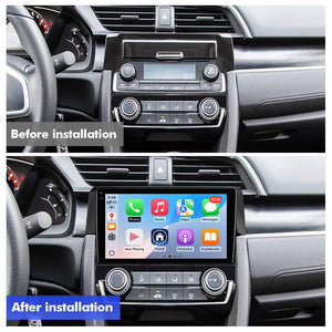 For Honda Civic 10th 2016 2017 2018 2019 2020 Q6 Qualcomm Android 13 9" screen music car radio DSP ADAU