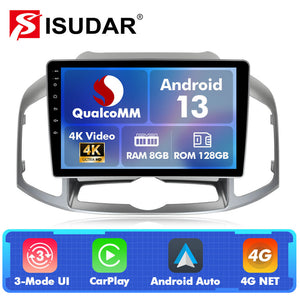Q74 Qualcomm Android 13 10" Car Radio For Chevrolet Captiva 1 2012 - 2017