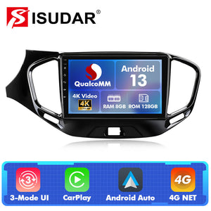 Q74 Qualcomm Android 13 9" Car Radio For LADA Vesta Cross Sport 2015-2023