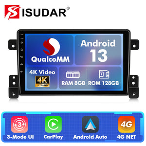 Q74 Qualcomm Android 13 9" Car Radio For Suzuki Grand Vitara 2005-2015