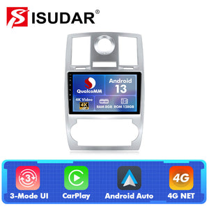 Q74 Qualcomm Android 13 9" Car Radio For JEEP Chrysler 300C 2004-2011