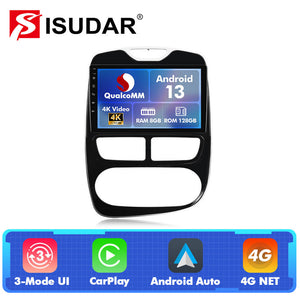 Q74 Qualcomm Android 13 10" Car Radio For RENAULT clio 3 4 2013-2018