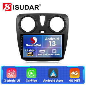 Q74 Qualcomm Android 13 9" Car Radio For Renault Lodgy Dacia Dokker 2012 - 2020