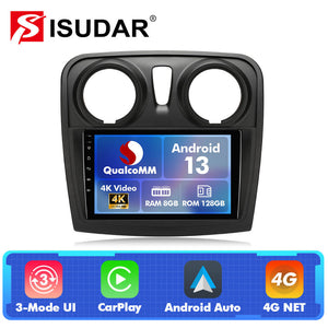 Q74 Qualcomm Android 13 9" Car Radio For Renault Logan 2 2012-2019