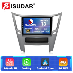 Q74 Qualcomm Android 13 9" Car Radio For Subaru Outback Legacy 2009-2014