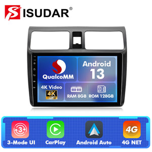 Q74 Qualcomm Android 13 10" Car Radio For Suzuki Swift 2003-2010