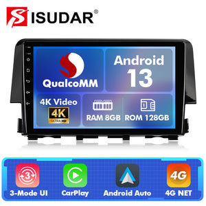 Q74 Qualcomm Android 13 For Honda Civic 10th 2016-2020 9" Car Radio
