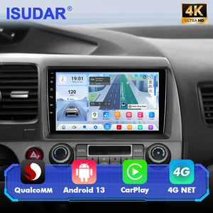 Q74 Qualcomm Android 13 For Honda Civic 2006-2012 9" Car Radio