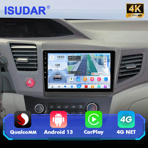 Q74 Qualcomm Android 13 For Honda Civic 2012-2015 9" Car Radio