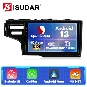 Q74 Qualcomm Android 13 For Honda Fit 2015-2019 9" Car Radio
