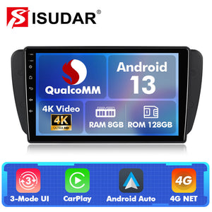 Q74 Qualcomm Android 13 For Seat Ibiza 2009-2015 9" Car Radio