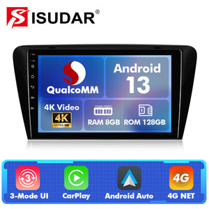 Q74 Qualcomm Android 13 For Skoda Octavia 3 A7 2014- 10" screen Car Radio