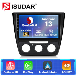 Q74 Qualcomm Android 13 For Skoda Yeti 2009-2013 10" Car Radio