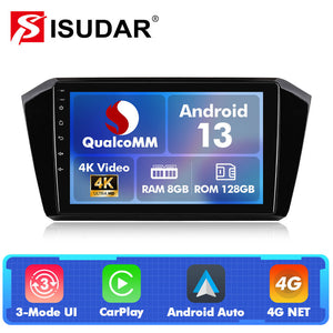 Q74 Qualcomm Android 13 For VW/Volkswagen Passat B8 2015- 10" Car Radio - ISUDAR Official Shop