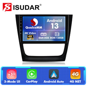 Q74 Qualcomm Android 13 For Volkswagen Gol Saveiroar 9" Car Radio - ISUDAR Official Shop