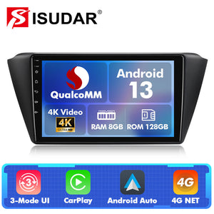 Q74 Qualcomm Android 13 For Volkswagen Skoda Fabia 2015-2019 9" Car Radio - ISUDAR Official Shop