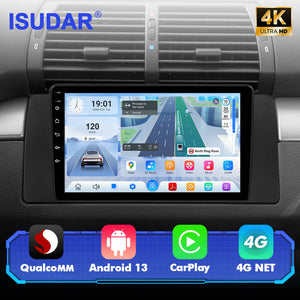 Q74X Qualcomm Android 13 Cat Stereo 9" For BMW X5 E53 E39 1995-2006 - ISUDAR Official Shop