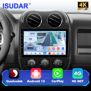 Q74X Qualcomm Android 13 Cat Stereo 10" For Jeep Compass 1 MK 2009-2015 - ISUDAR Official Shop