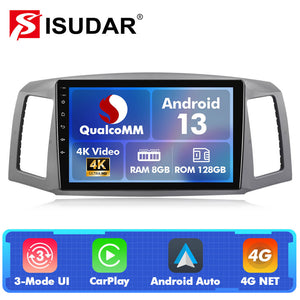 Q74X Qualcomm Android 13 Cat Stereo 10" For Jeep Grand Cherokee 2004-2007 - ISUDAR Official Shop
