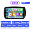 Q74X Qualcomm Android 13 Car Stereo 9" For Mercedes-Benz Smart 453 Fortwo 2015-2020 - QCOM Android 13 8+128G / Without OEM Screen / From Poland Warehouse
