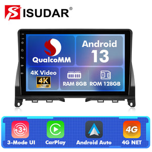 Q74X Qualcomm Android 13 Cat Stereo 9" For Mercedes-Benz W204 2006-2011