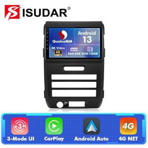 Q74 Qualcomm Android 13 For Ford F150 2009-2012 Auto air conditioner control 9" Car Radio