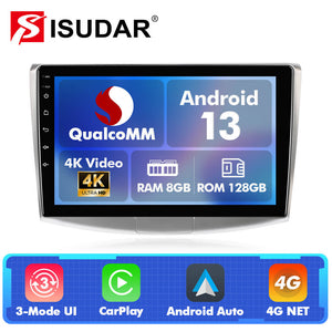 Q6/Q74 Qualcomm 10" Android 13 For VW/Volkswagen Passat B6/B7 music car radio DSP ADAU - ISUDAR Official Shop