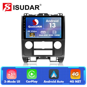 Q74 Qualcomm Android 13 For Ford Escape 2008-2011 9" Car Radio - ISUDAR Official Shop