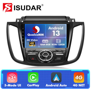 Q74 Qualcomm Android 13 For Ford Escape 2013-2016 With OEM Big Screen 9" Car Radio