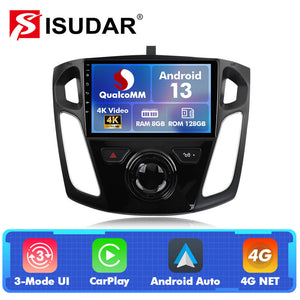 Q74 Qualcomm Android 13 For Ford Focus 2012-2015 9" Car Radio - ISUDAR Official Shop