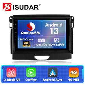 Q74 Qualcomm Android 13 For Ford Ranger 2015 - 2020 9" Car Radio