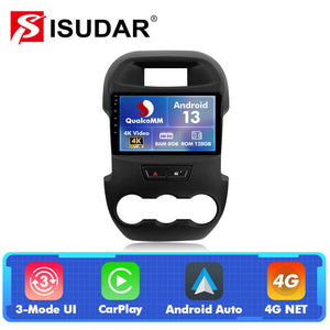 Q74 Qualcomm Android 13 For Ford Ranger 2012-2017 9" Car Radio - ISUDAR Official Shop