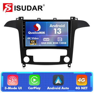 Q74 Qualcomm Android 13 For Ford S-Max S Max 2006-2015 9" Car Radio