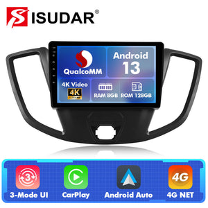 Q74 Qualcomm Android 13 For Ford Transit 2013-2019 9" Car Radio