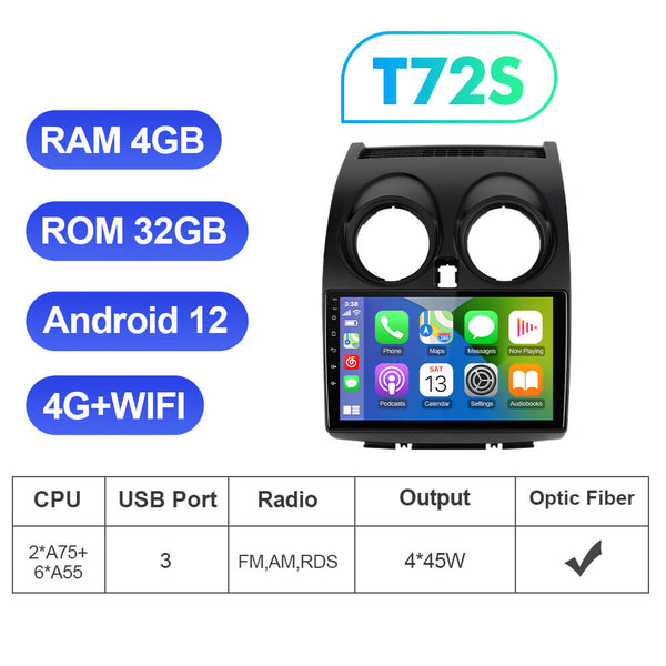 4GB 64GB AI Voice For Nissan Qashqai 1 J10 2006 - 2013 Car Radio Multimedia Video Player Navigation GPS Android 10 No 2din 2 Din