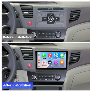 Q6 Qualcomm Android 13 For Honda Civic 2012-2015 9" screen music car radio DSP ADAU