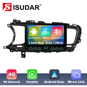 10 inch Android 14 New Design Angle Key 2.0 Touch Screen Car Radio Button Car Stereo For Kia Optima K5 2011-2015
