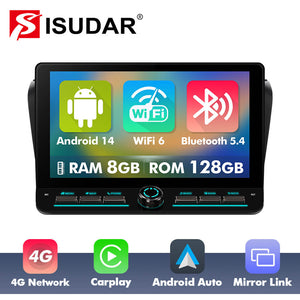 10 inch Android 14 New Design Angle Key 2.0 Touch Screen Car Radio Button Car Stereo For Mazda 3 2004-2009